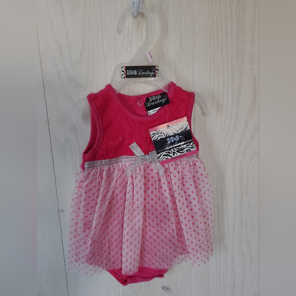 DDG Darlings pink onesie dress